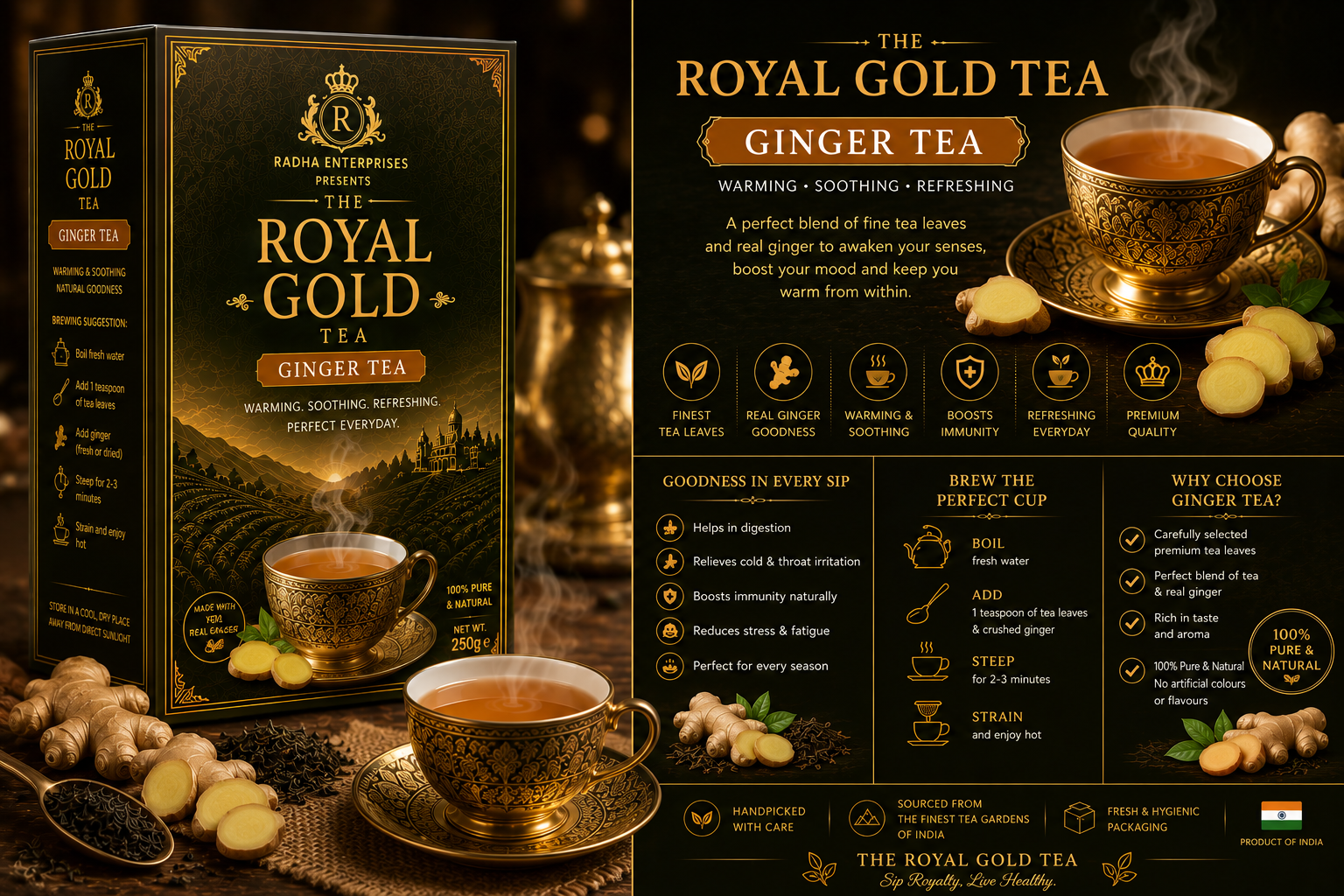 The Royal's Gold Ginger Tea