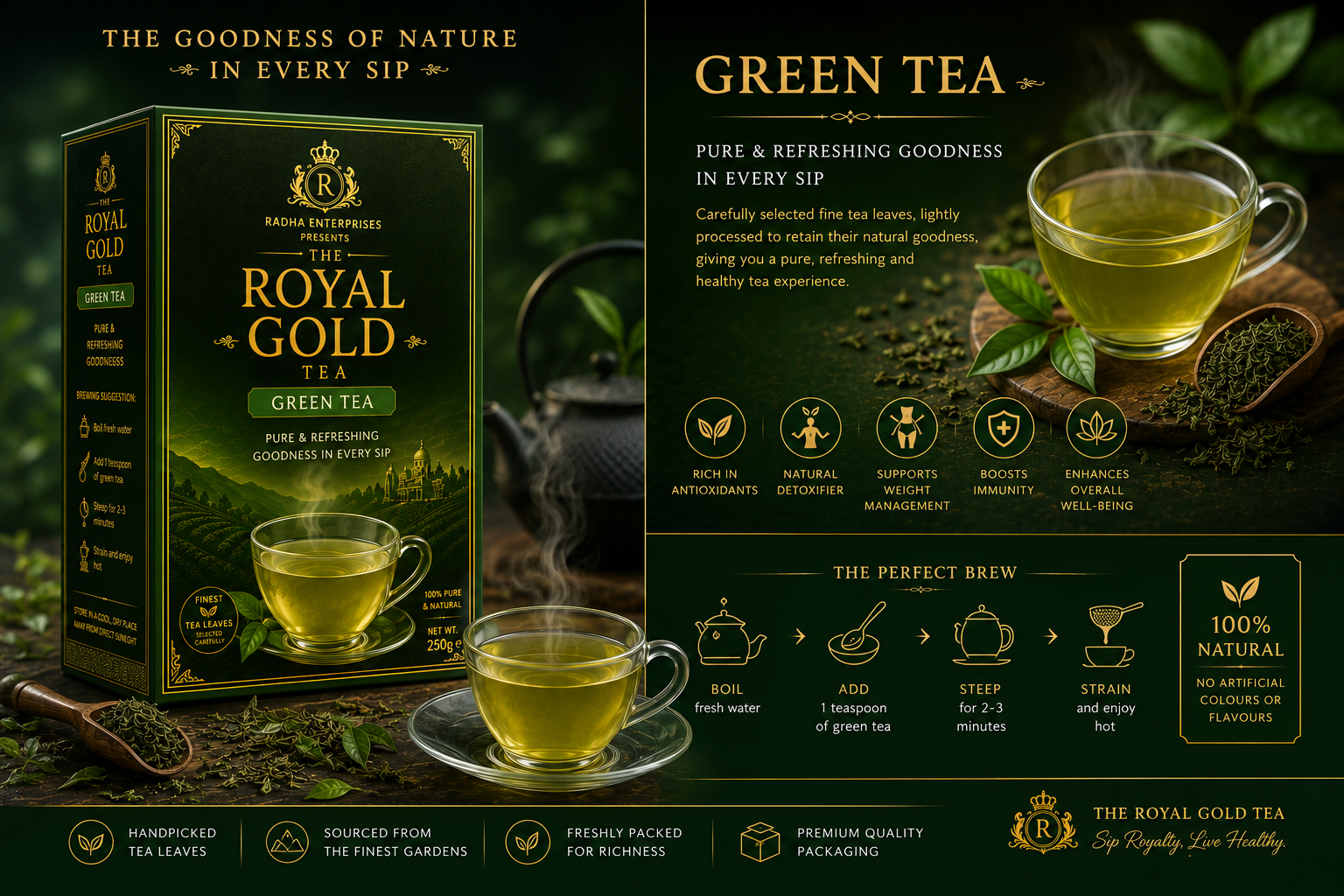The Royal's Gold Green Tea