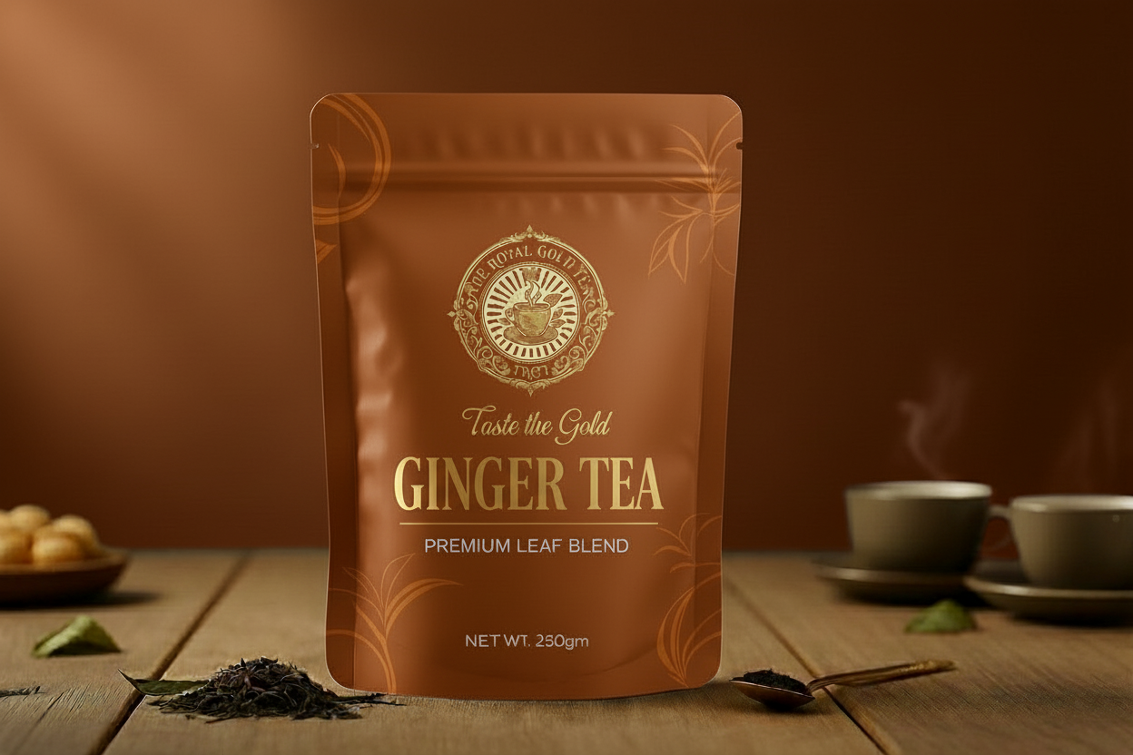 Ginger Tea Dark Orange Packaging