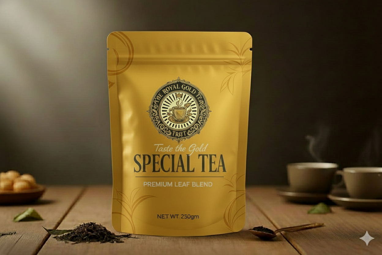 Special Tea Golden Packaging